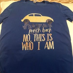 ONCE Upon a Time Unique T-Shirt Blue NWOT Sz S